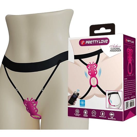 Baile Aethon Rechargeable Strap-on Butterfly Massager - Strap On Sextoys