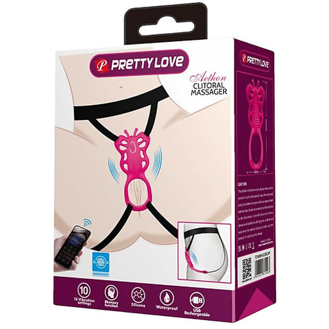 Aethon Rechargeable Strap-on Butterfly Massager by Baile - Strap On Sextoys