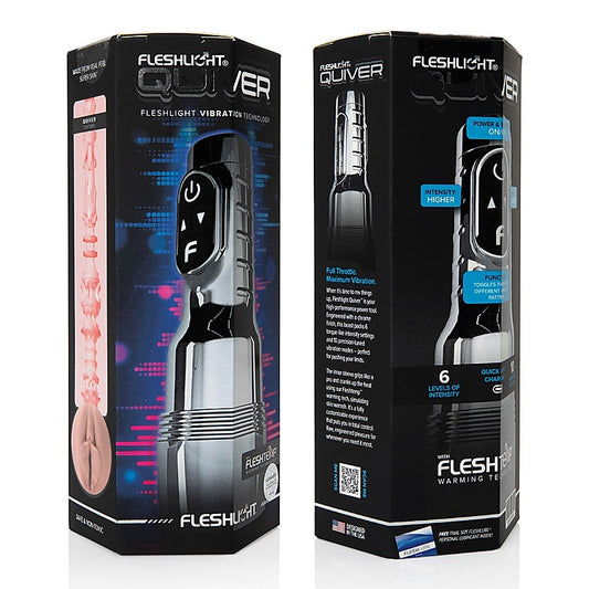 Fleshlight Quiver Rechargeable Vibrating Male Stroker - Masturbators and Strokers