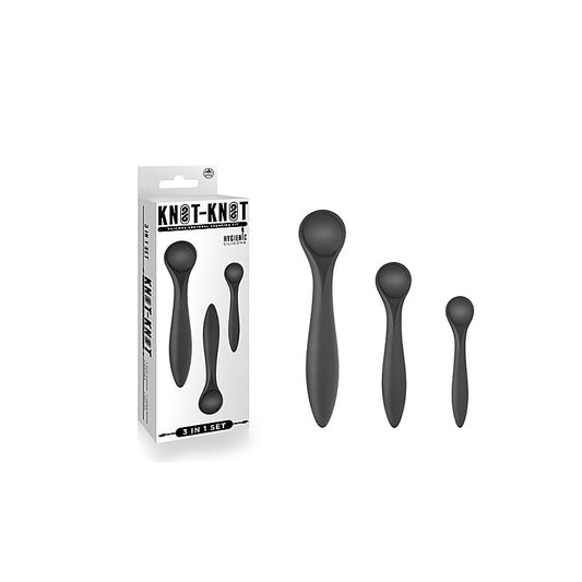 Nanma Knot-Knot Silicone Urethral Plug Set - Urethral Sounds