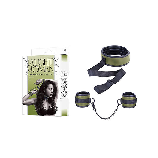 Nanma Naughty Moment BDSM Collar With Hand Cuffs - Cuffs And Restraints