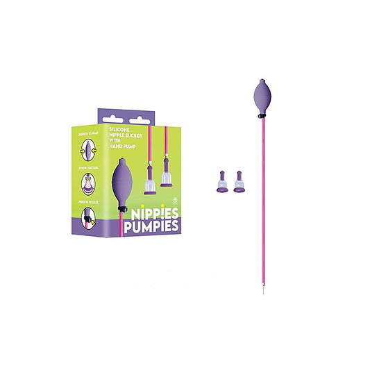 Nanma Nippies Pumpies Nipper Suckers With Manual Pump - Breast and Nipple Toys
