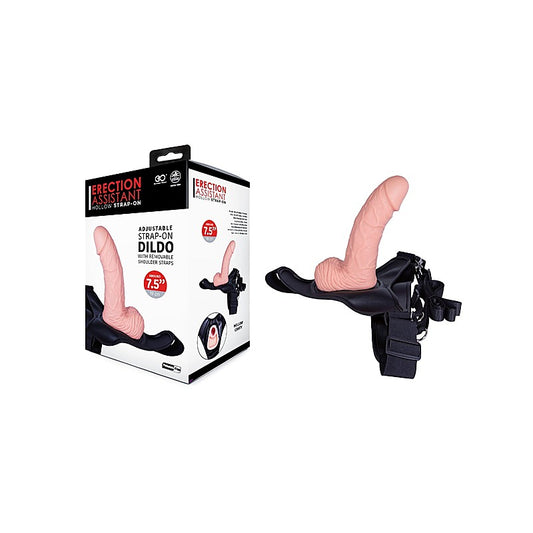 Nanma Silicone Hollow Adjustable Strap On Dildo 7.5 Inch - Strap On Sextoys