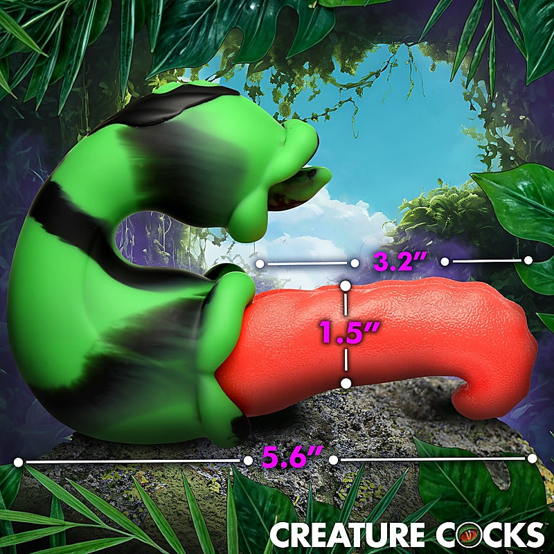 XR Brands Creature Cocks Tongue Lasher Silicone Vibrator - Clit Ticklers and Pulsators