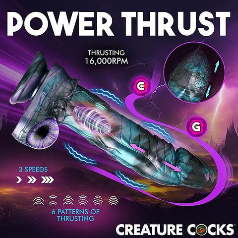 Astro-Thrust Vibrating Silicone Dildo by XR Brands - Vibrating Dildos