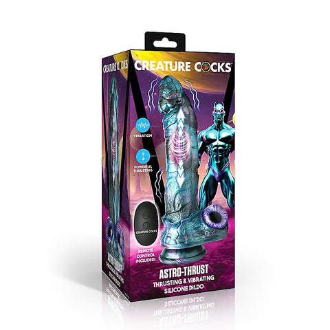 Astro-Thrust Vibrating Silicone Dildo by XR Brands - Vibrating Dildos