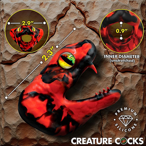 Master Cobra Silicone Cock Ring by XR Brands - Stretchy Cock Rings