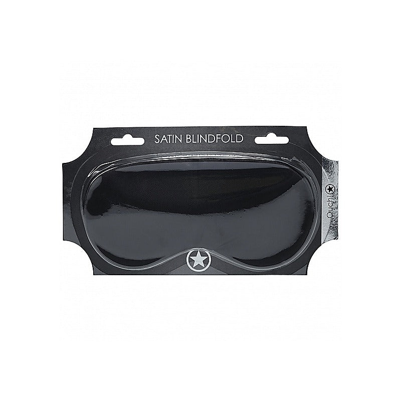 OUCH! Bondage Play Satin Eye Mask by Shots Toys - Masks And Blindfolds