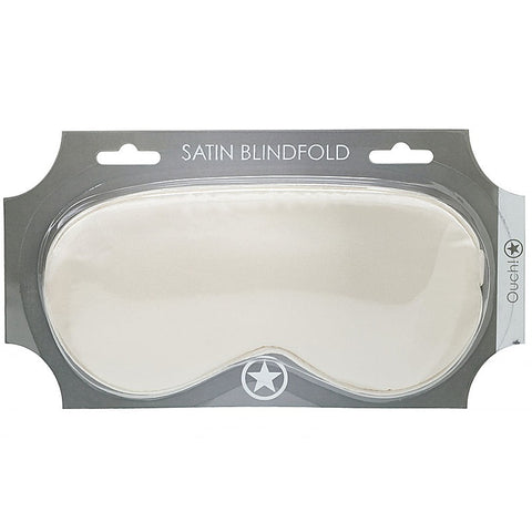 OUCH! Bondage Play Satin Eye Mask by Shots Toys - Masks And Blindfolds