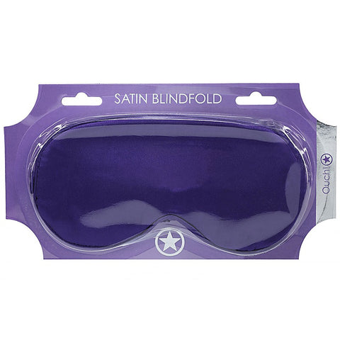 OUCH! Bondage Play Satin Eye Mask by Shots Toys - Masks And Blindfolds