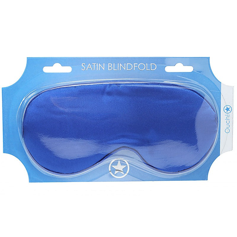OUCH! Bondage Play Satin Eye Mask by Shots Toys - Masks And Blindfolds