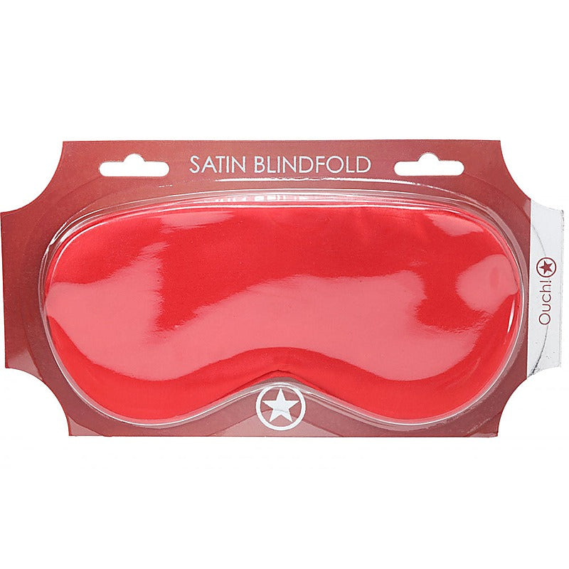 OUCH! Bondage Play Satin Eye Mask by Shots Toys - Masks And Blindfolds