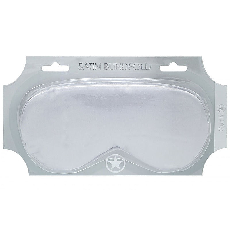 OUCH! Bondage Play Satin Eye Mask by Shots Toys - Masks And Blindfolds