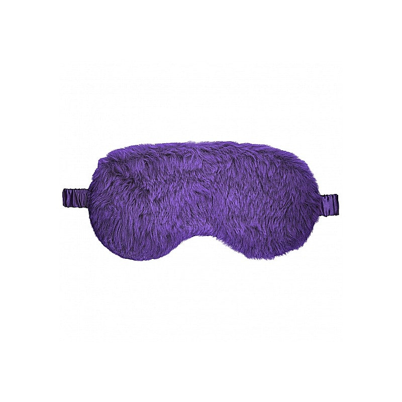 OUCH! Fetish Power Play Fluffy Eye Mask by Shots Toys - Masks And Blindfolds