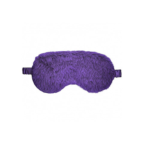 OUCH! Fetish Power Play Fluffy Eye Mask by Shots Toys - Masks And Blindfolds