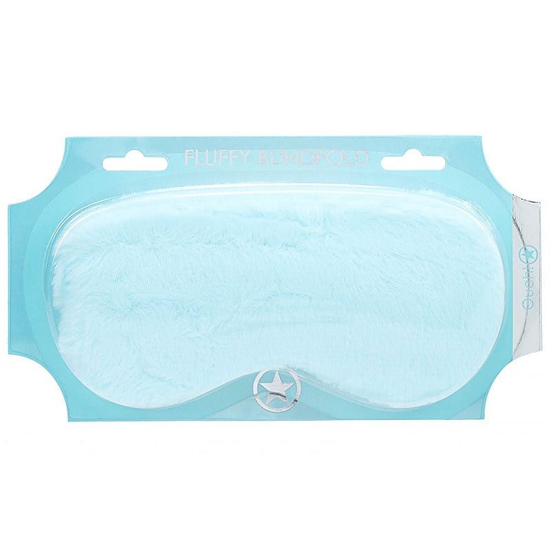 OUCH! Fetish Power Play Fluffy Eye Mask by Shots Toys - Masks And Blindfolds