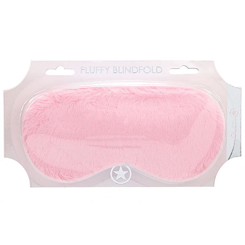 OUCH! Fetish Power Play Fluffy Eye Mask by Shots Toys - Masks And Blindfolds