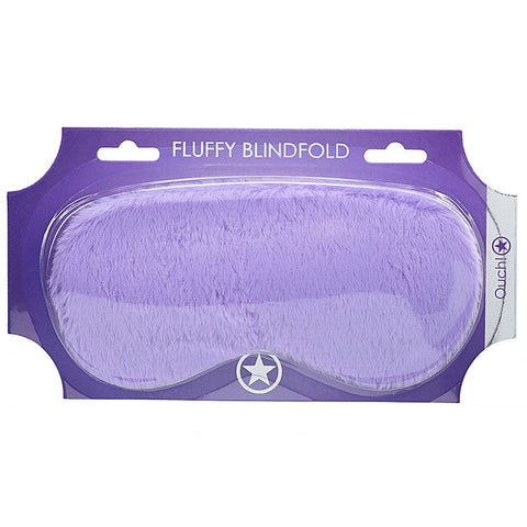 OUCH! Fetish Power Play Fluffy Eye Mask by Shots Toys - Masks And Blindfolds
