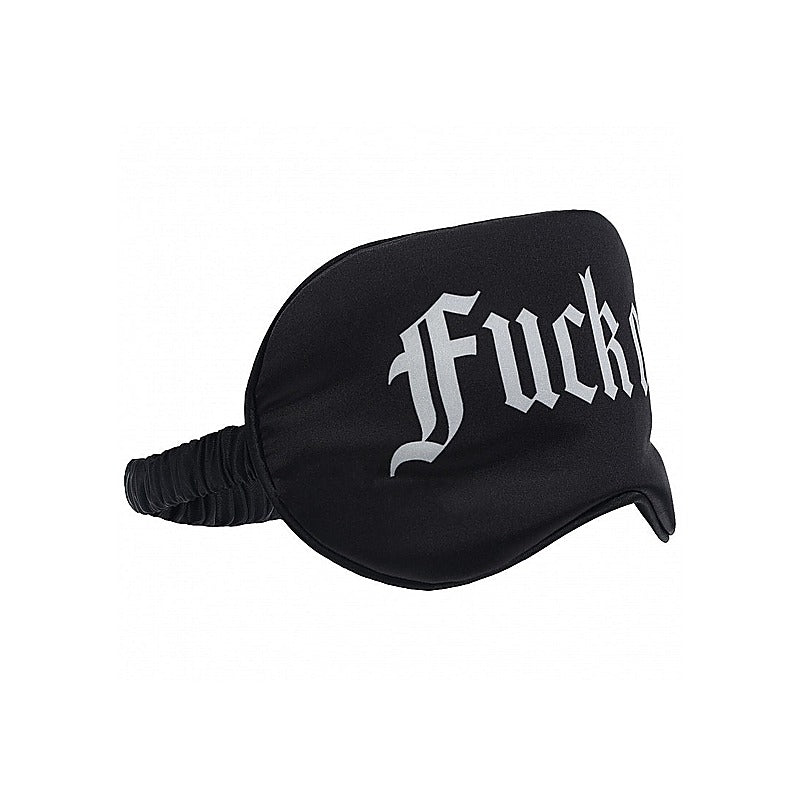 OUCH! Fuck Off Printed Satin Eye Mask by Shots Toys - Masks And Blindfolds