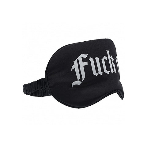 OUCH! Fuck Off Printed Satin Eye Mask by Shots Toys - Masks And Blindfolds