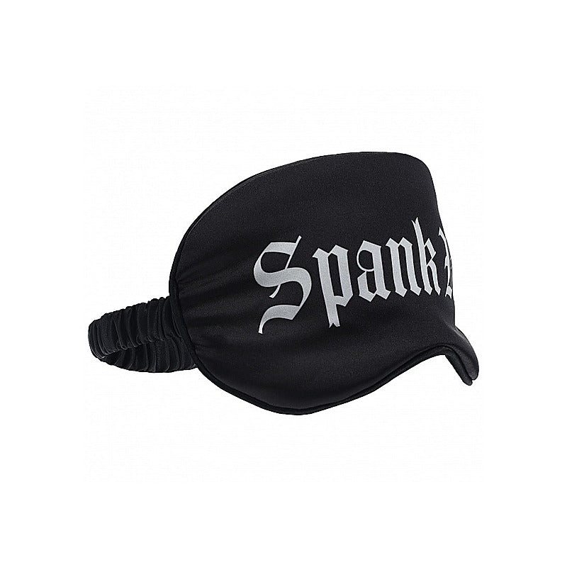 Spank Me Printed Fetish Play Eye Mask by Shots Toys - Masks And Blindfolds