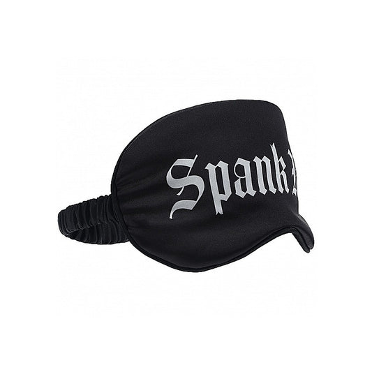 Spank Me Printed Fetish Play Eye Mask by Shots Toys - Masks And Blindfolds