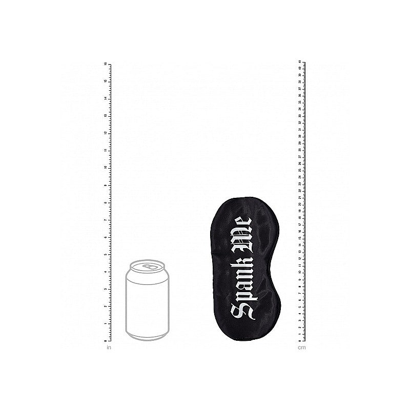 Spank Me Printed Fetish Play Eye Mask by Shots Toys - Masks And Blindfolds