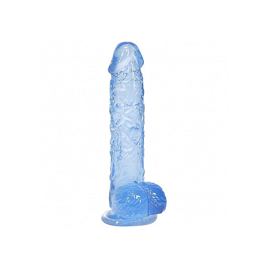 REALROCK 5 Inches Crystal Clear Realistic Dildo with Balls