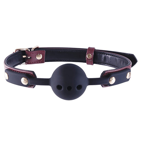 Breathable BDSM Play Silicone Gag Ball by NANMA - Bondage Gags and Bits
