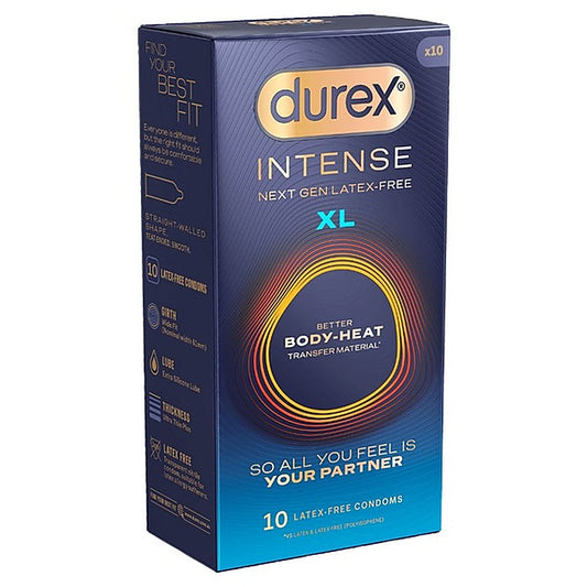 Durex Intense Next Gen Latex Free Condoms XL 10 Pack - Condoms