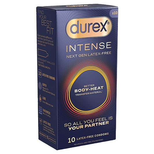 Durex Intense Next Gen Regular Fit Condoms 10 Pack - Condoms