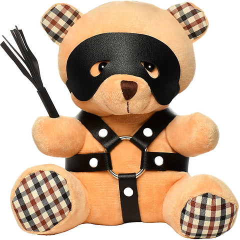 BDSM Play Kinky Teddy Bear Plushy by XR Brands - Party Gifts and Novelties