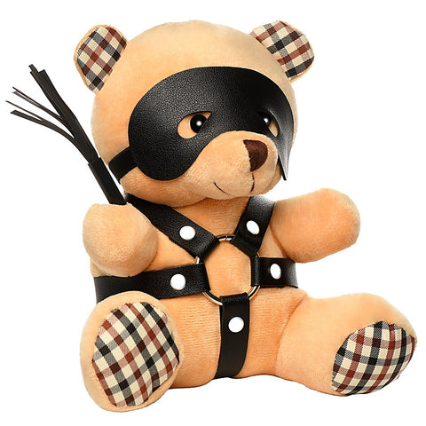 BDSM Play Kinky Teddy Bear Plushy by XR Brands - Party Gifts and Novelties