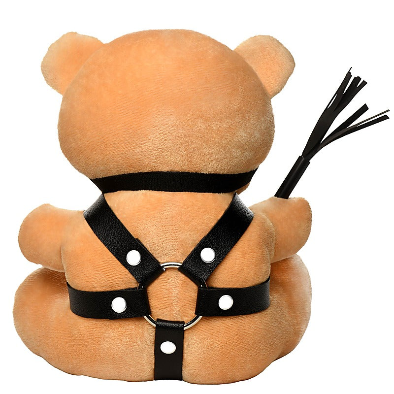 BDSM Play Kinky Teddy Bear Plushy by XR Brands - Party Gifts and Novelties