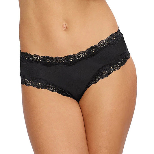 Dreamgirl Microfiber Cheecky Open Back Womens Panty Black - G-Strings, Panties and Shorts