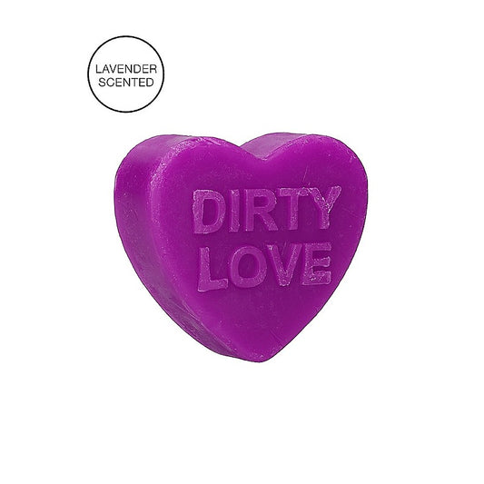 Shots Toys Dirty Love Heart Soap Lavender Scented Bar