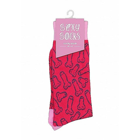 Cocky Print Sexy Socks by Shots Toys - Party Gifts and Novelties