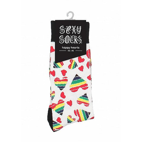 Happy Hearts Novelty Socks by Shots Toys - Party Gifts and Novelties