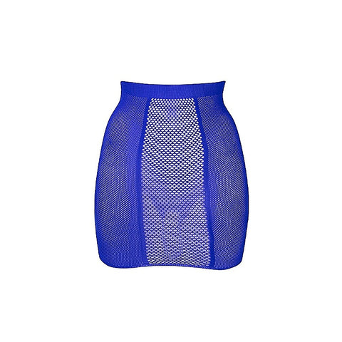 Shots Toys High Waist Sexy Fishnet Skirt One Size - Fishnet and Thigh Highs