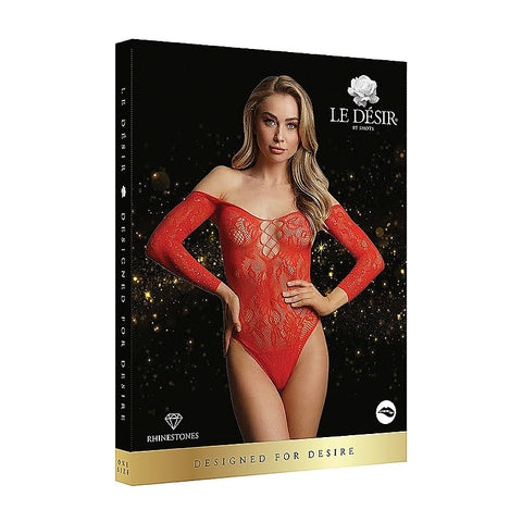 Shots Wonder Rhinestone Sexy Womens Bodysuit OS - Teddies and Bodysuits
