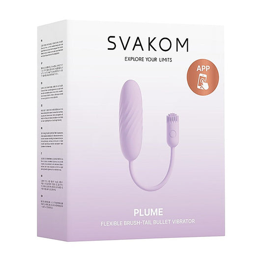 Svakom Plume Flexible Brush Tail Bullet Vibrator - Bullet Vibrators