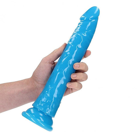 REALROCK Glow in the Dark Neon Glow in Dark 11'' Dong - Realistic Dildos
