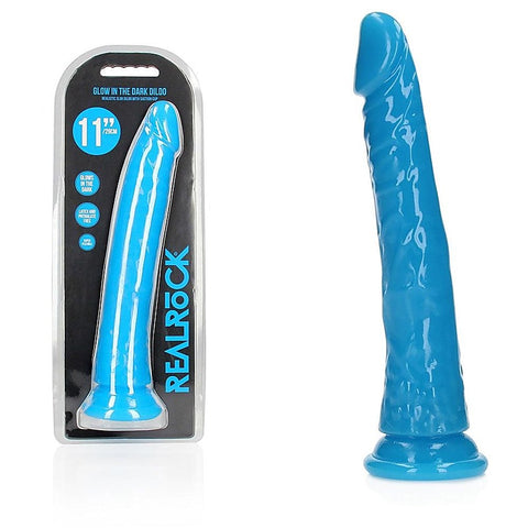 REALROCK Glow in the Dark Neon Glow in Dark 11'' Dong - Realistic Dildos