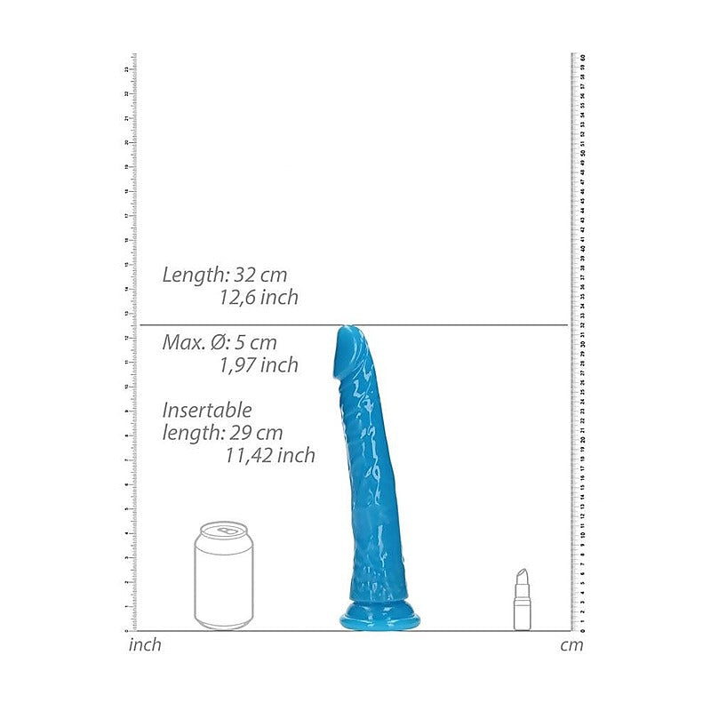 REALROCK Glow in the Dark Neon Glow in Dark 11'' Dong - Realistic Dildos