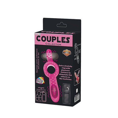 Double Vibrators Stretchy Cock Ring by Baile - Vibrating Cock Rings
