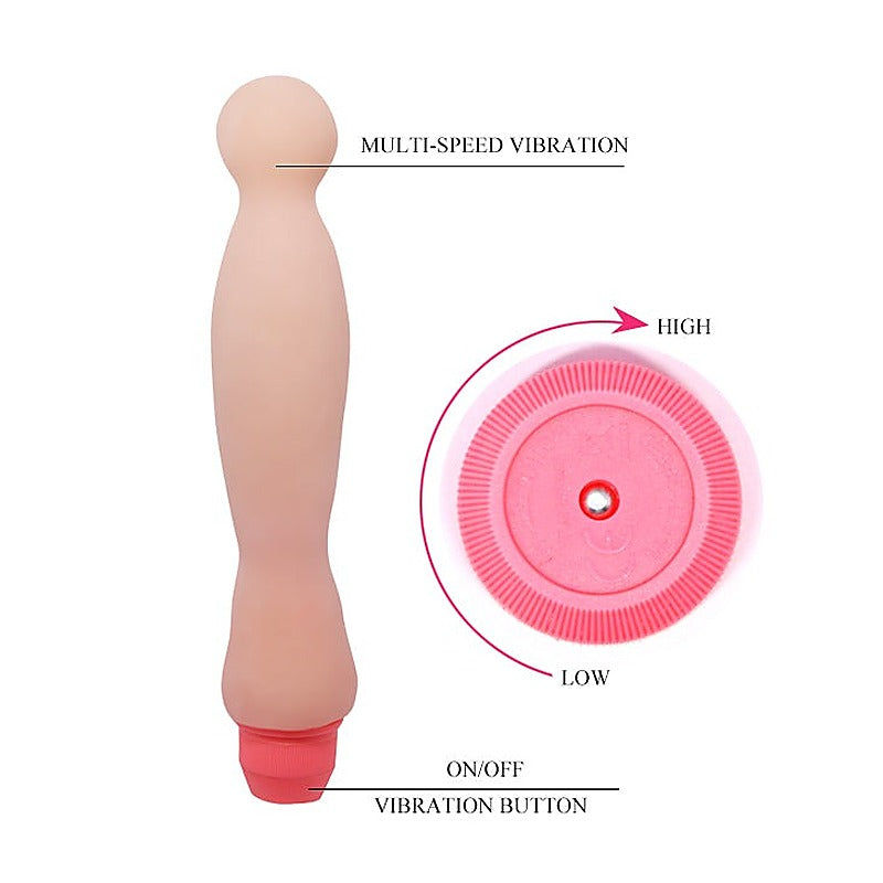 Flexi Spine Knobbed Multi Speed Vibrating Dildo by Baile - Vibrating Dildos