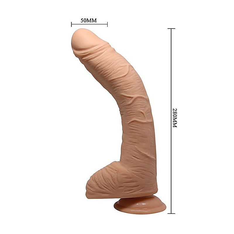 Alex 11 Inches G Spot Realistic Curved Dildo by Baile - Realistic Dildos