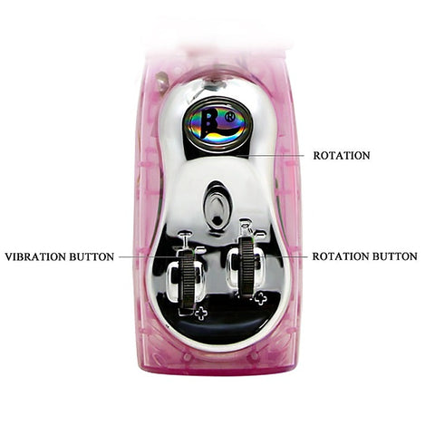Baile Multi Functions Rabbit Ear Rotating Vibrator - Rabbit Vibrators