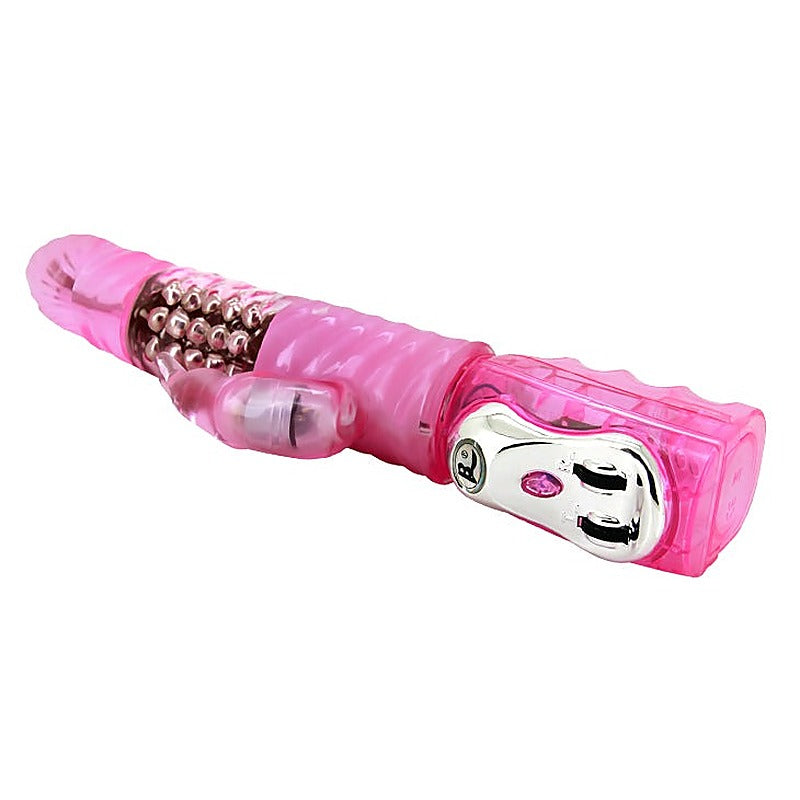 Baile Ribbed Shaft and Realistic Head Rabbit Vibrator - Rabbit Vibrators