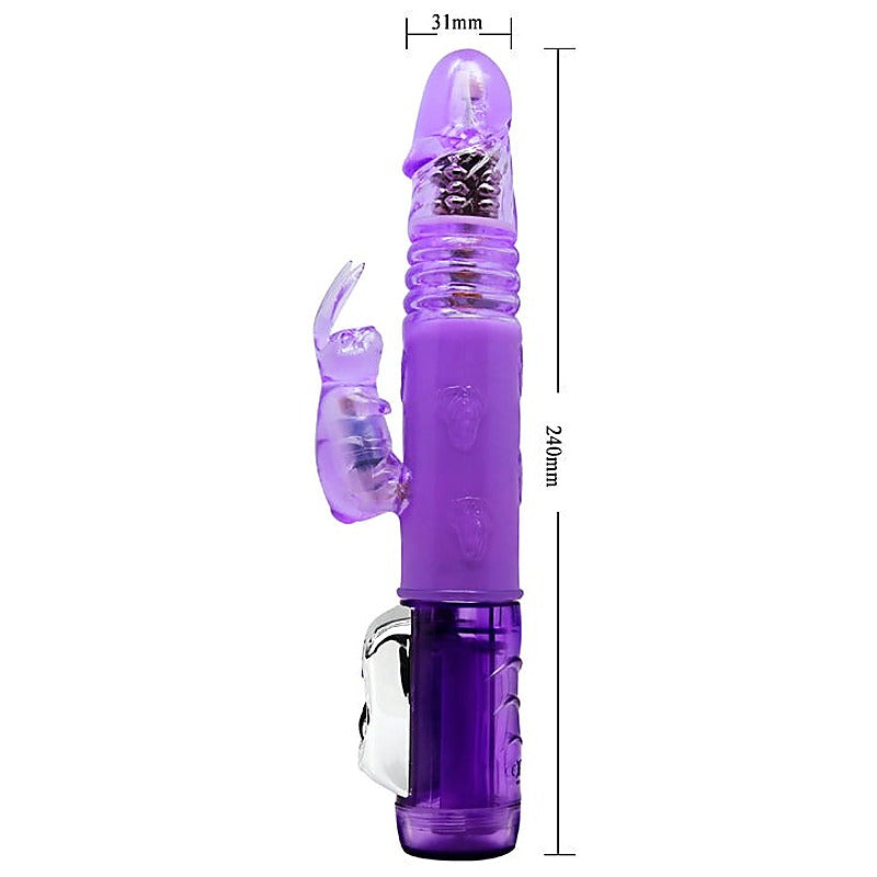 Baile Vibrating Rotating and Thrusting Rabbit Vibrator - Rabbit Vibrators